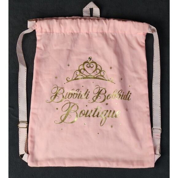 Disney Parks, Disneyland Other - Disney Parks Bibbidi Bobbidi Boutique Cinch Sac Bag Backpack Sparkle Crown Gold